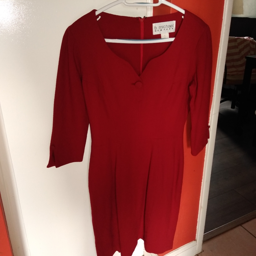 B Michael New York Red Dress Size 4